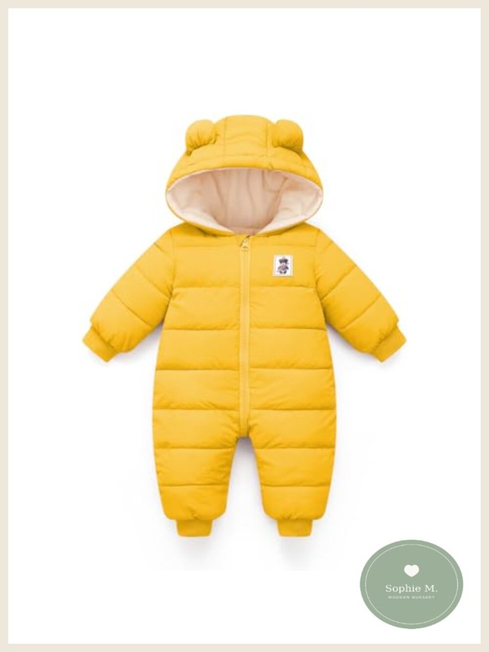Baby Snowsuit Hooded Romper Winter Coat Jumpsuit for Infant Boys Girls